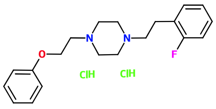 (image for) MC085464 1-[2-(2-Fluoro-phenyl)-ethyl]-4-(2-phenoxy-ethyl)-piperazine dihydrochloride 